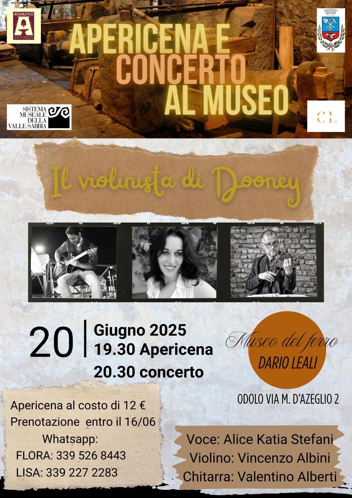 concerto museo ferro odolo 20 giugno