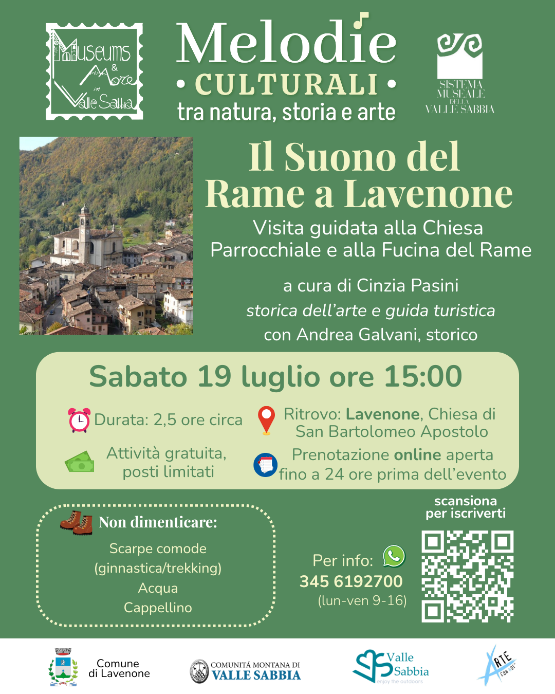 M&M Lavenone visita guidata 19 luglio locandina